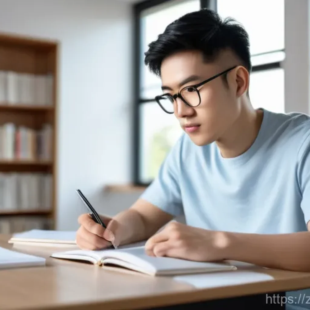 가스 기술사 자격증 합격 노하우 - **A photorealistic image of a diligent East Asian male student in his late 20s, dressed in a comfort...