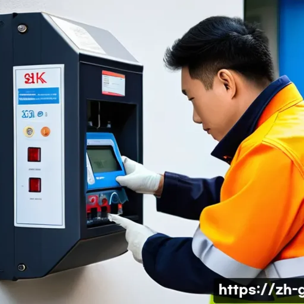 가스 자격증으로 산업 변화 대응하기 - A professional gas technician wearing a clean, modern uniform and safety gloves, carefully installin...